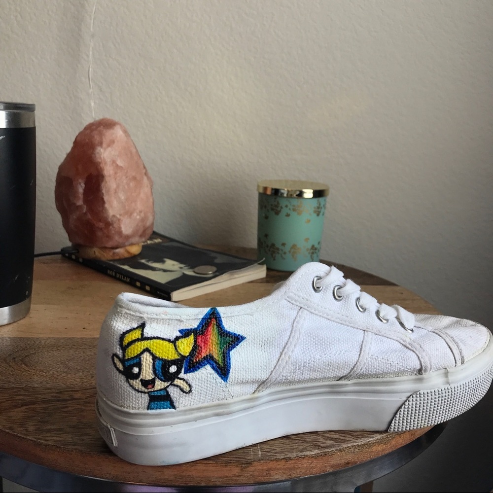 Steve Madden Platform Hand Painted Bubbles